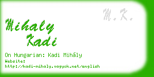 mihaly kadi business card